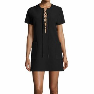 Kendall and Kylie safari mini front tie dress